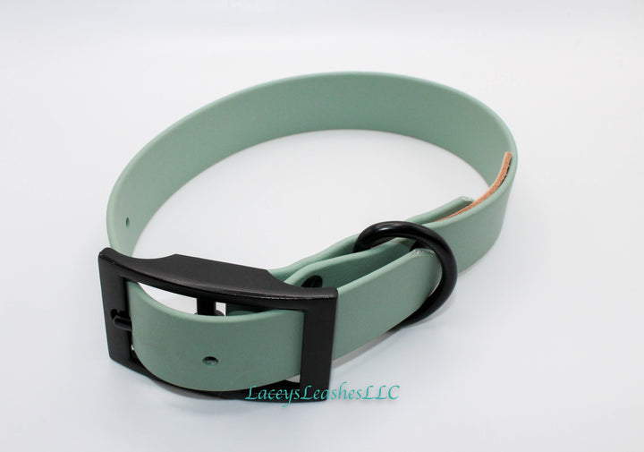 Pre Made Medium Sage Green Dog Collar