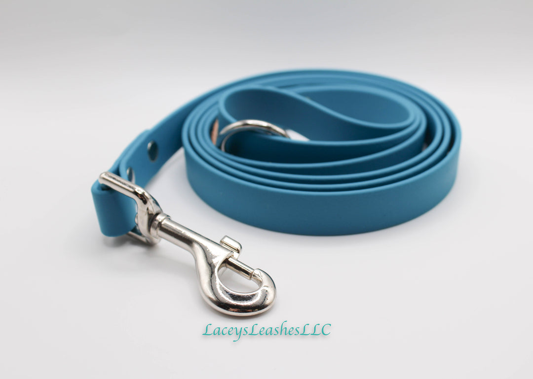 6 foot Blue Leash-3/4 inch width