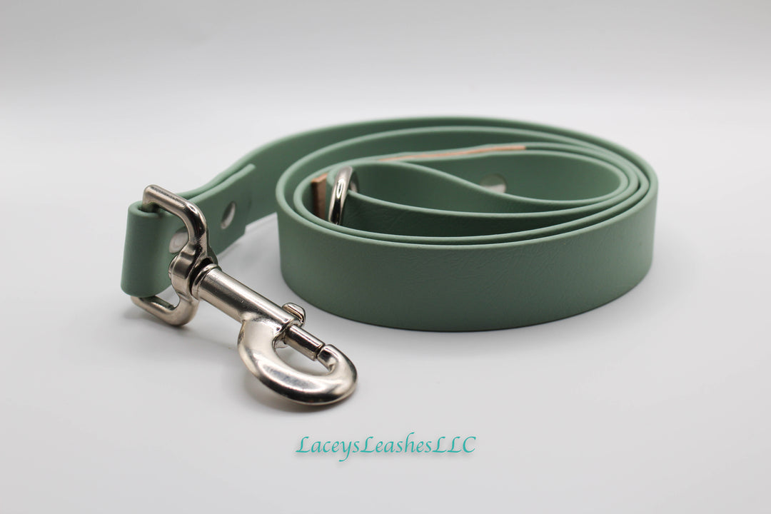 Pre Made 6 foot leash-Sage Green