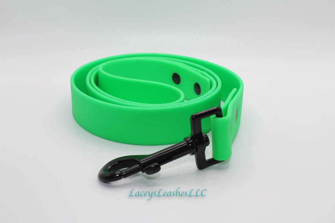 4 foot Neon Green Leash- 1 inch width