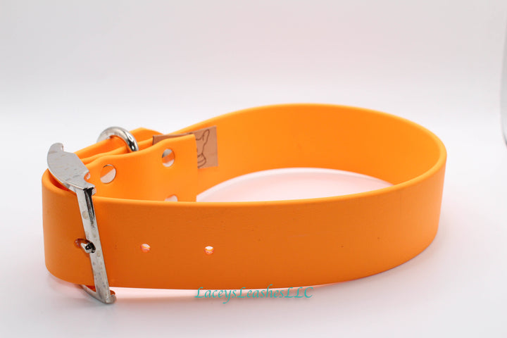 Pre Made Large Dog Collar- Creamsicle Orange