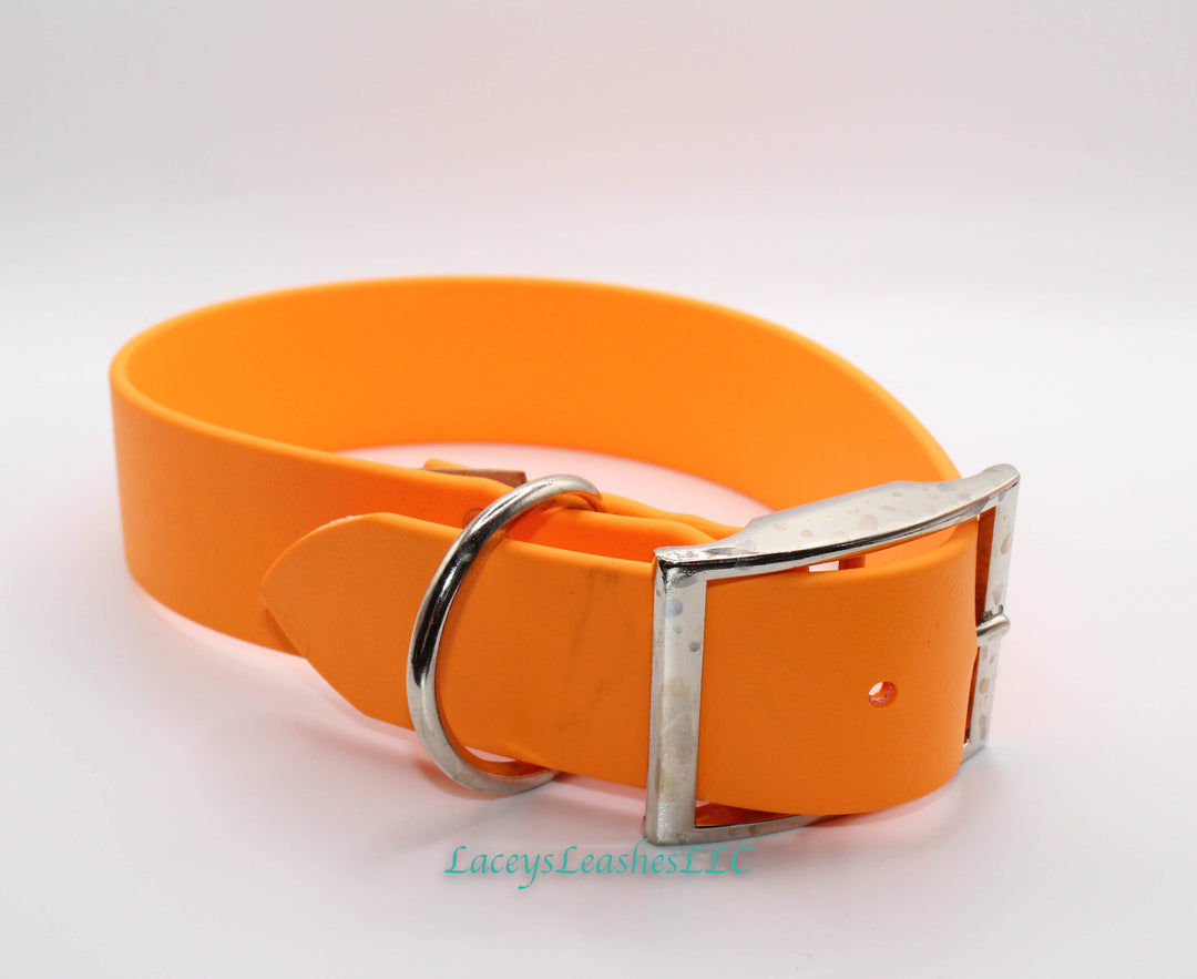 Pre Made Large Dog Collar- Creamsicle Orange