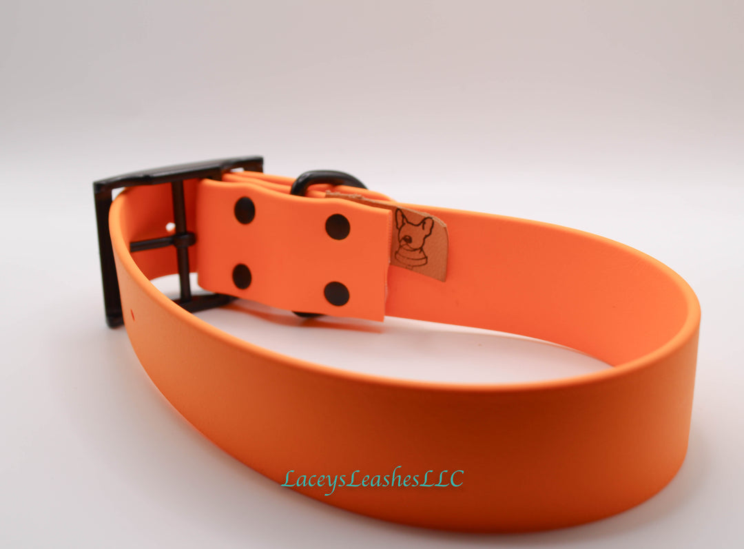 Pre Made Large Dog Collar- Creamsicle Orange