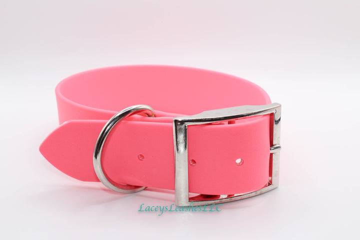 Pre Made Large Dog Collar-Salmon Pink