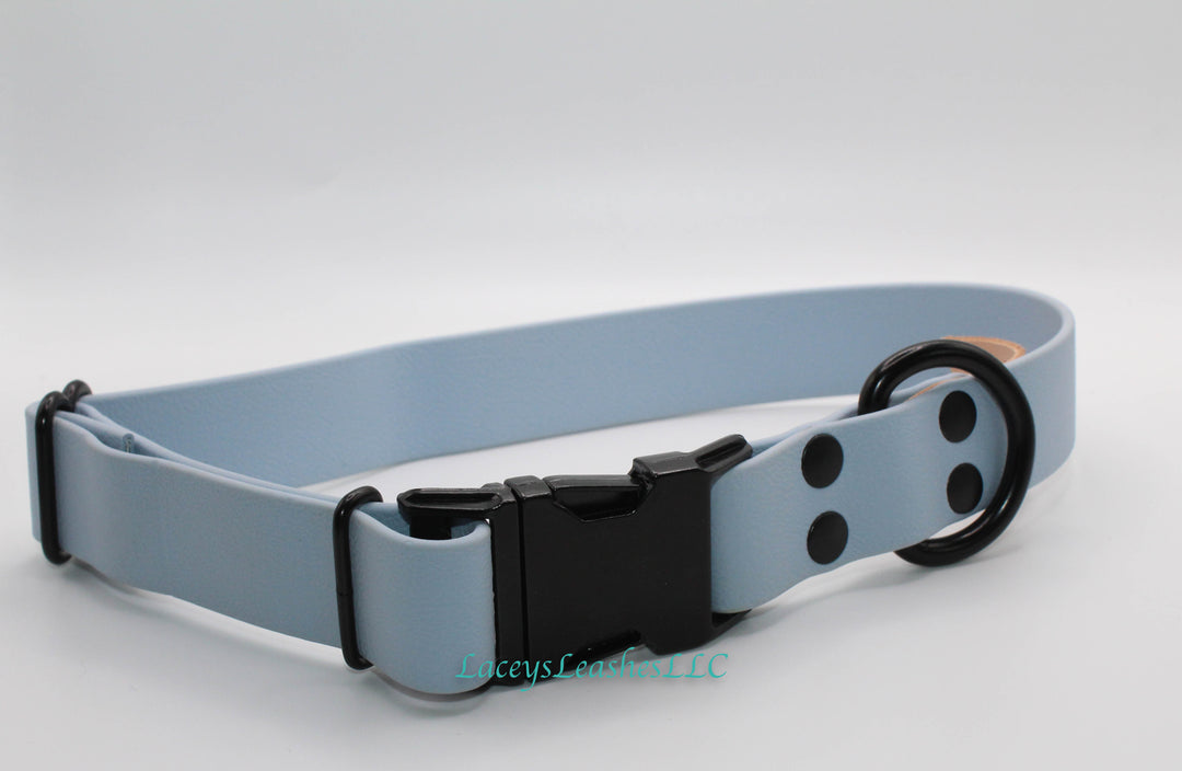 Pre Made Medium Dog Collar- Petrol Blue