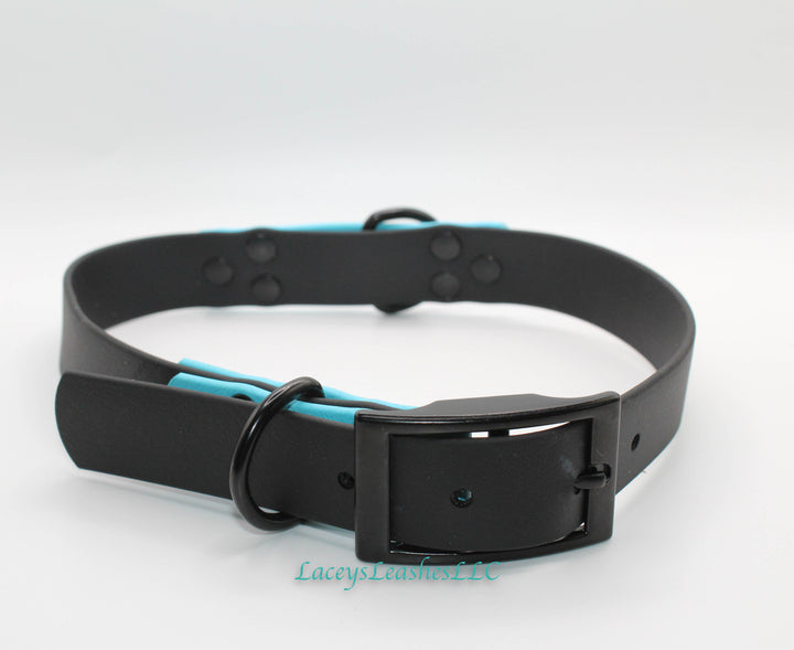 Pre Made Large Carolina Blue Dog Collar