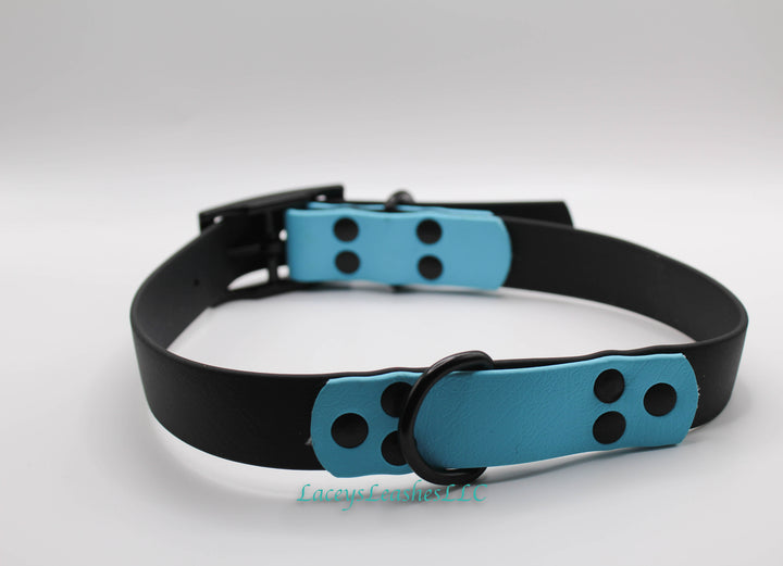 Pre Made Large Carolina Blue Dog Collar