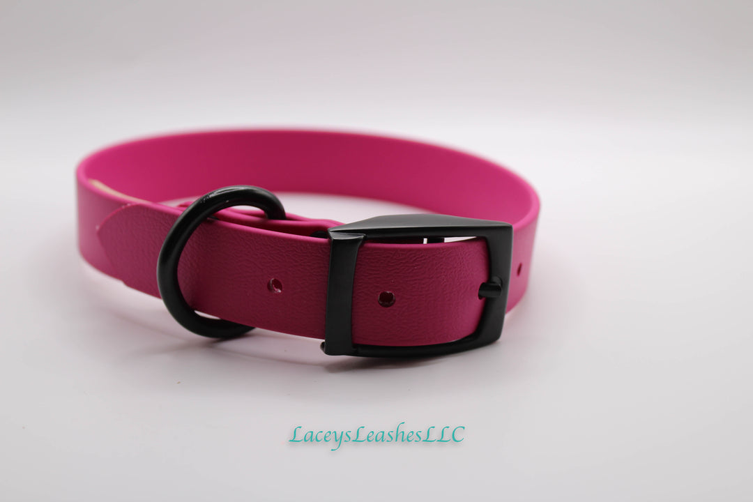 Pre Made Medium Pink Dog Collar