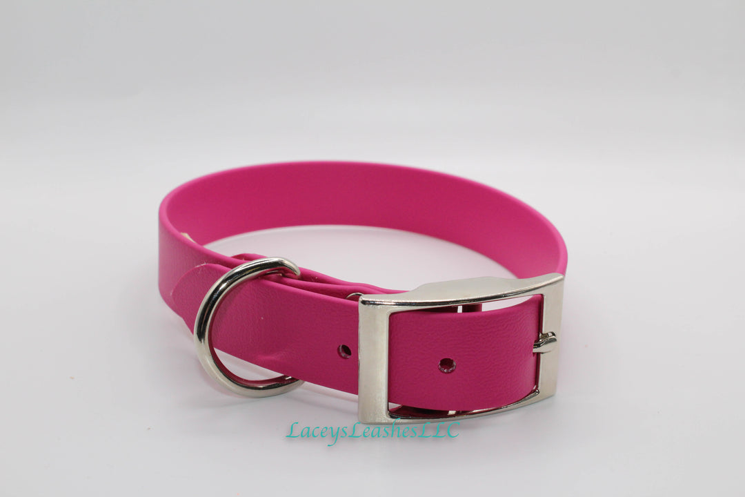 Pre Made Medium Pink Dog Collar